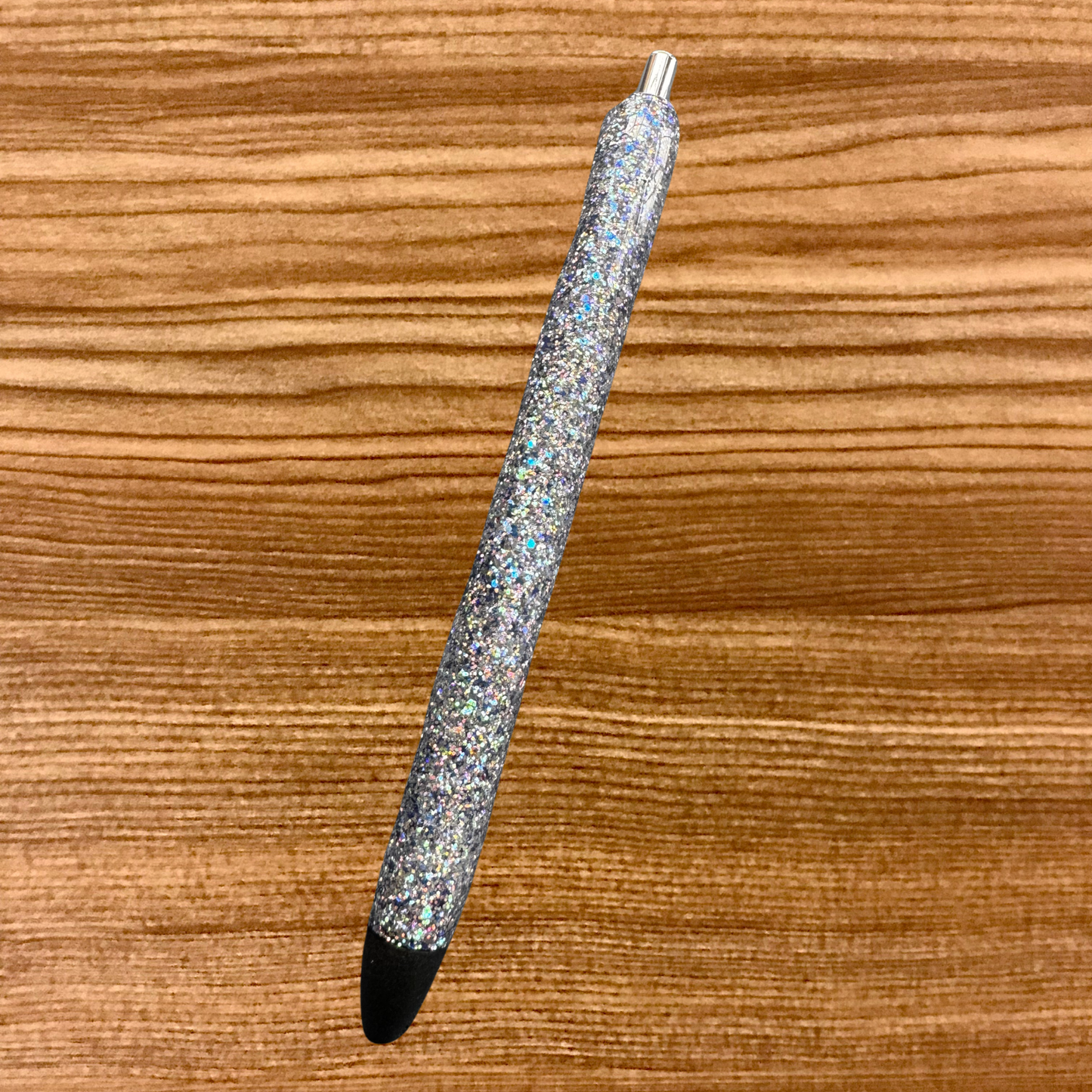 Silver Glittered Pen