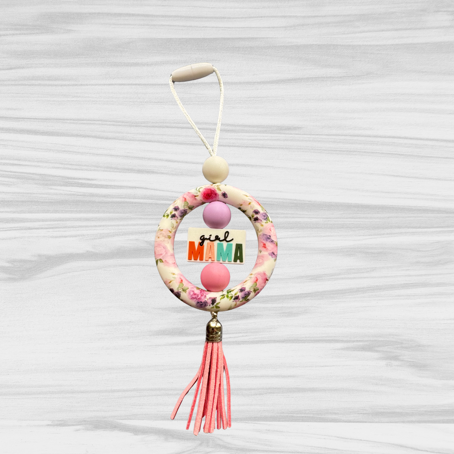 Girl Mama Rearview mirror hanger