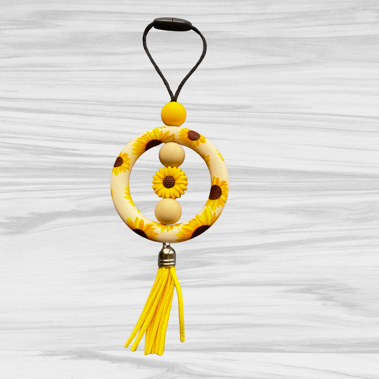 Sunflower Rearview mirror hanger