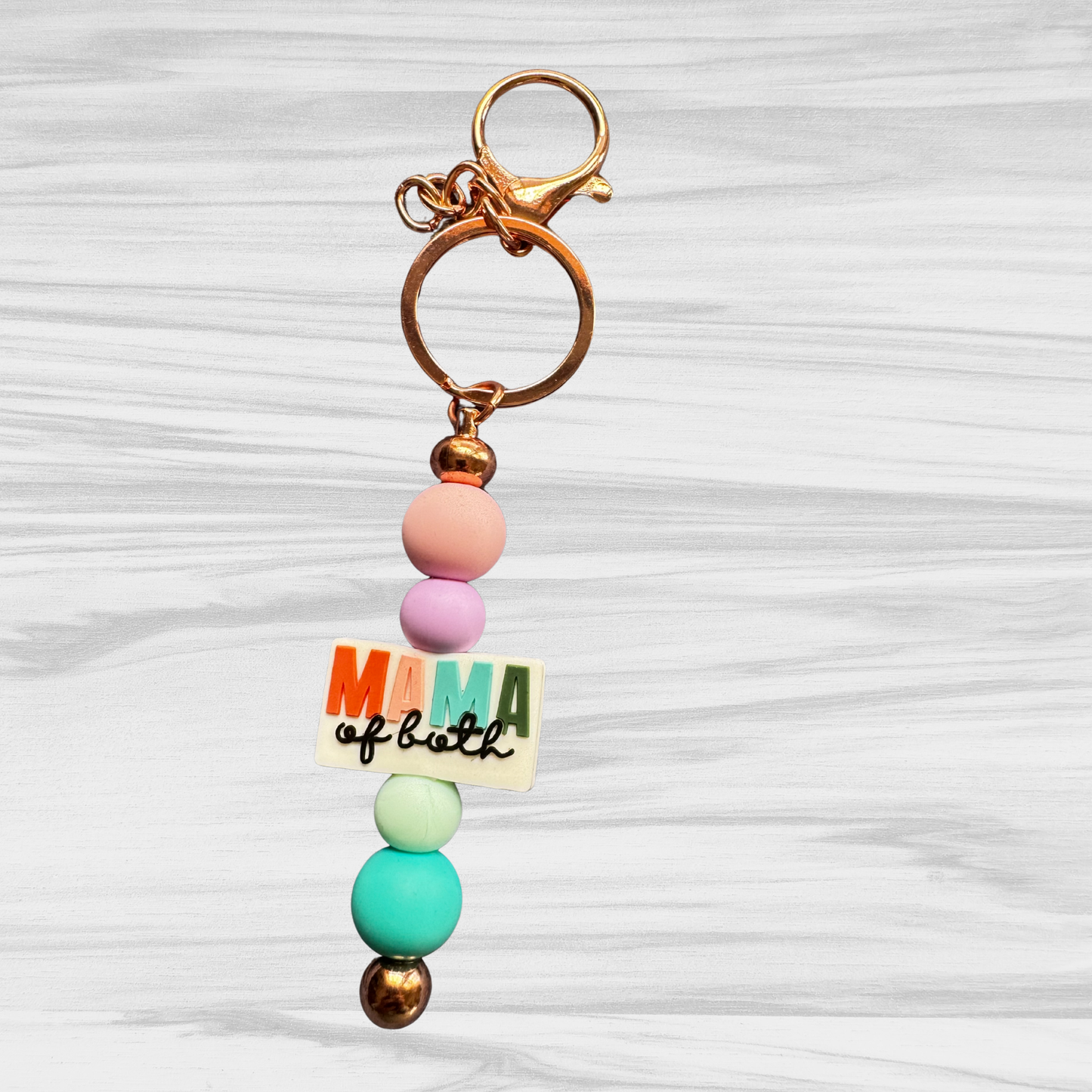 Mom of both Keychain
