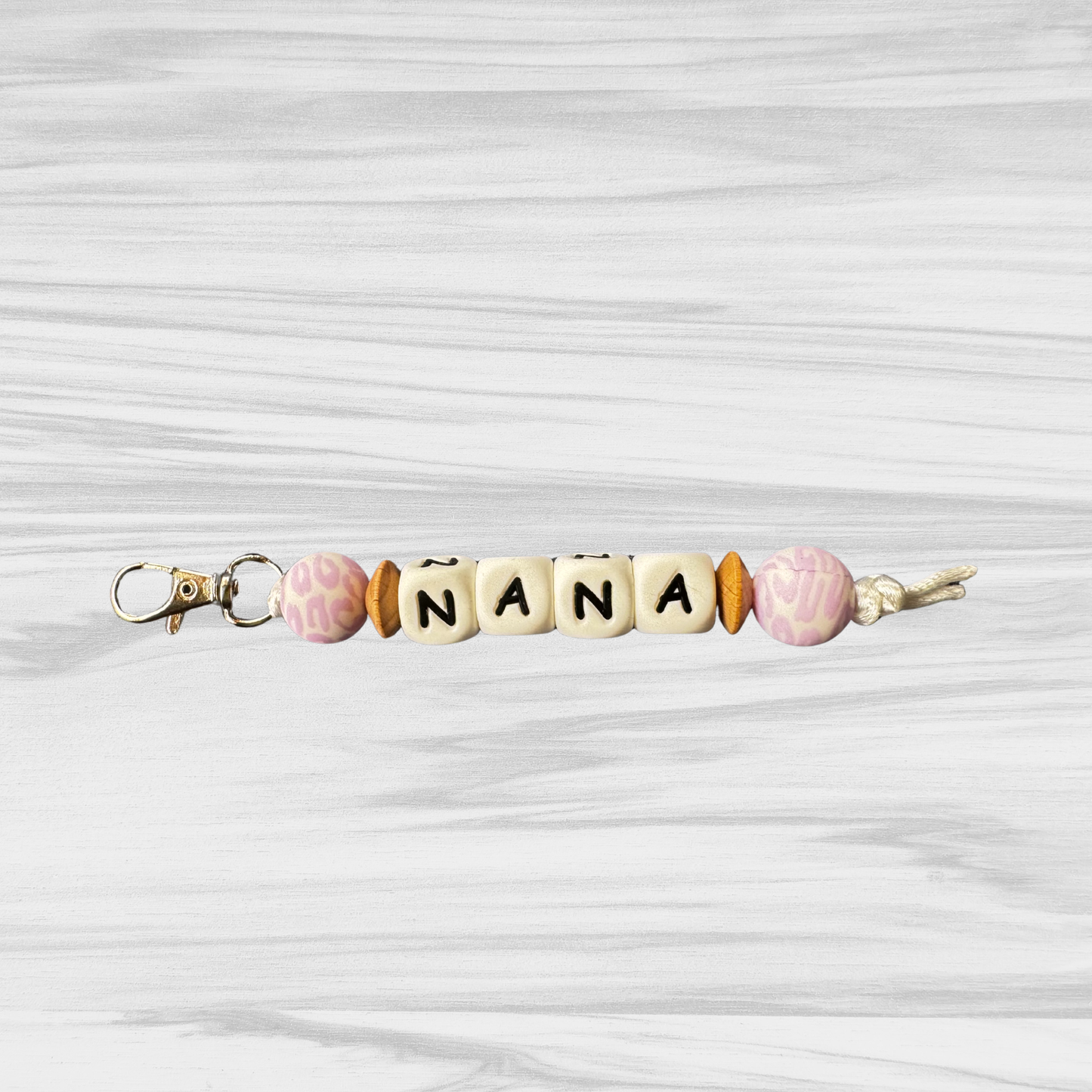 Nana Purple Leopard Keychain