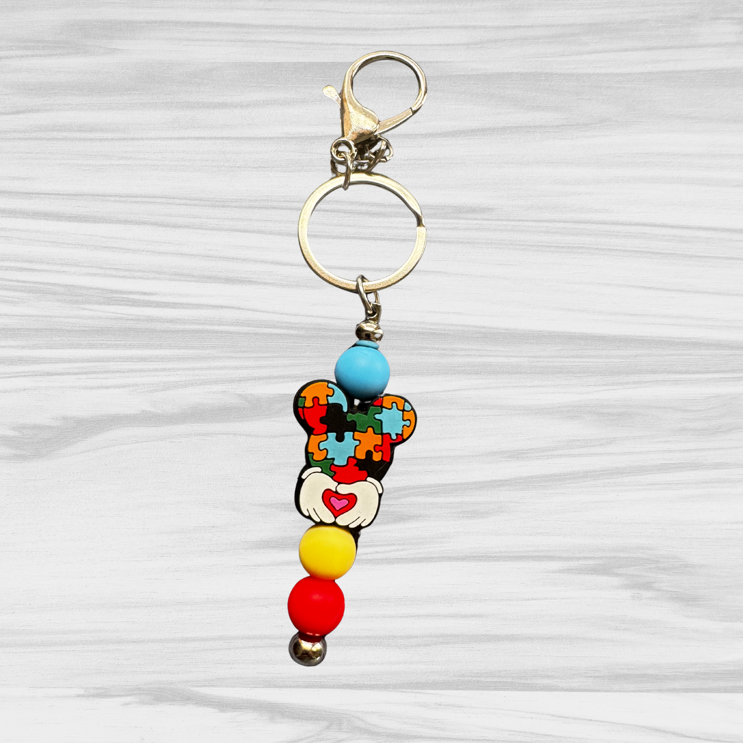 Autism Mouse Keychain