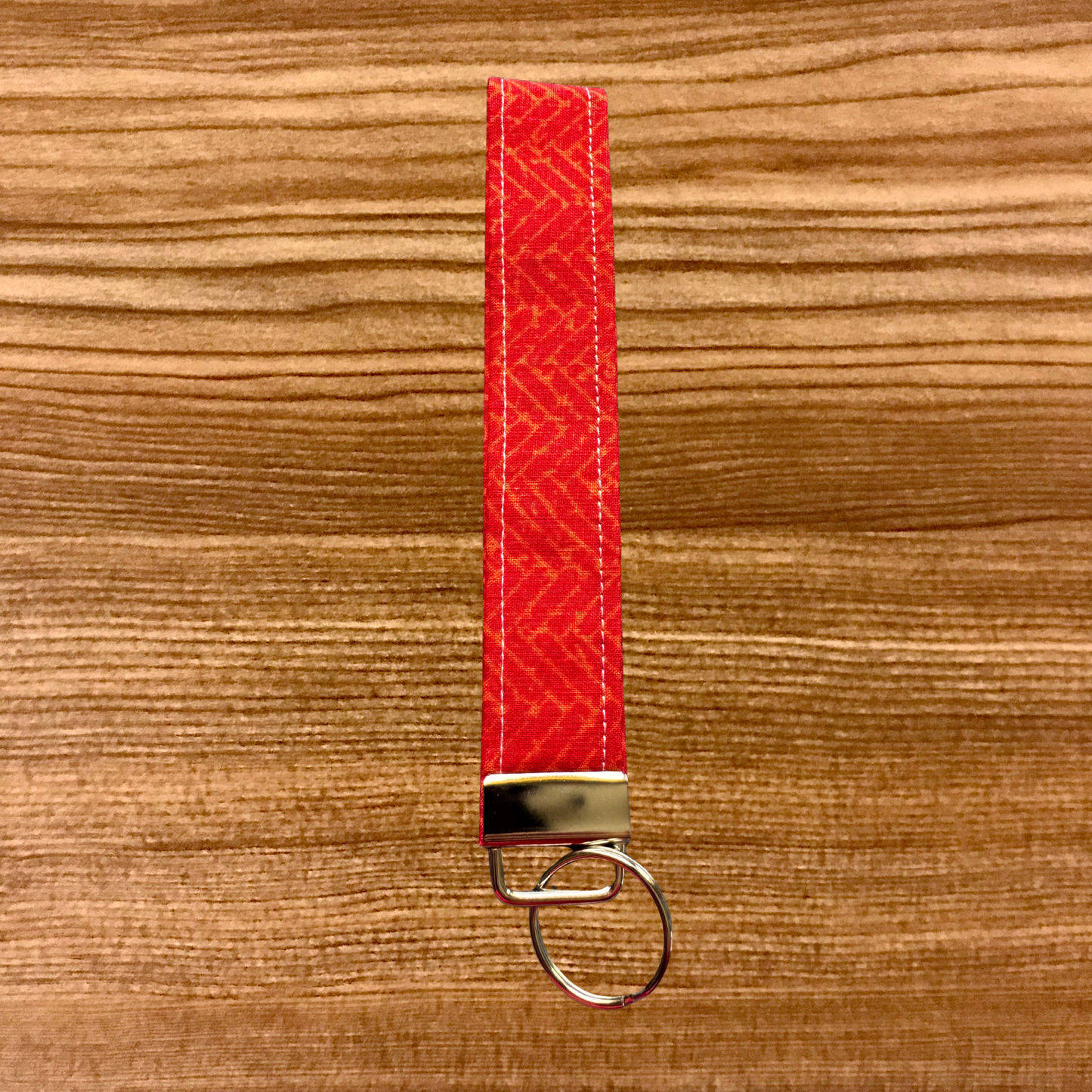 Red With Orange Lines
