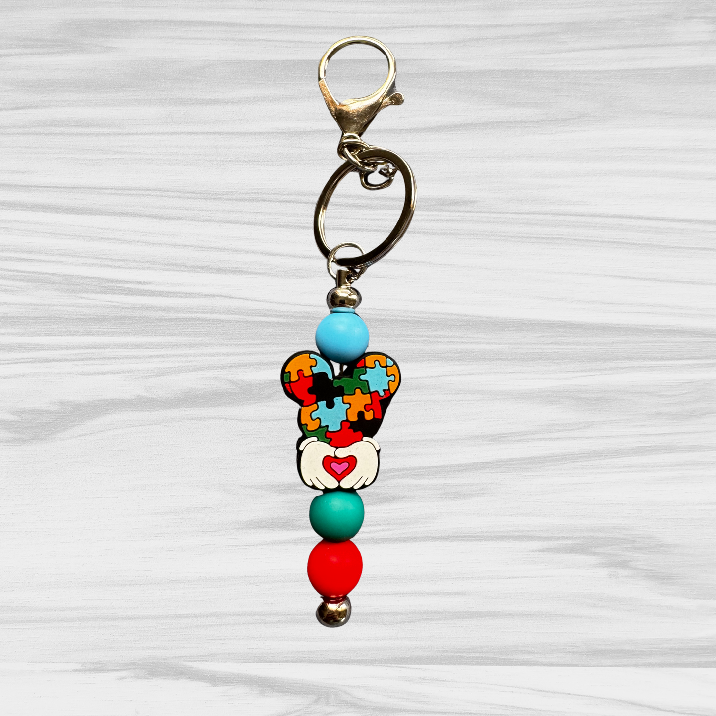 Autism Mouse Keychain