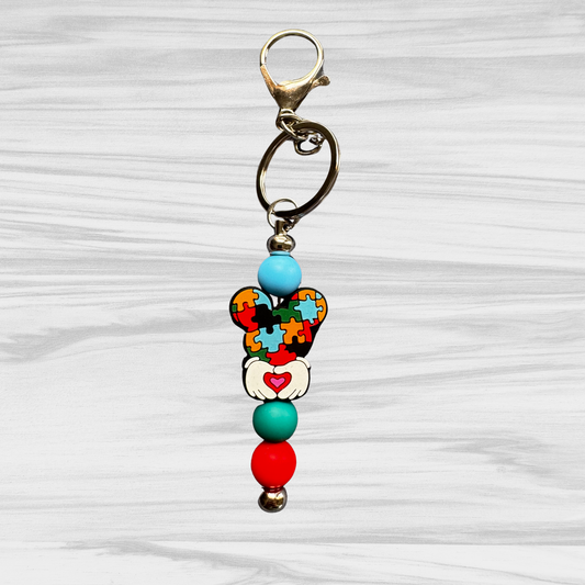 Autism Mouse Keychain