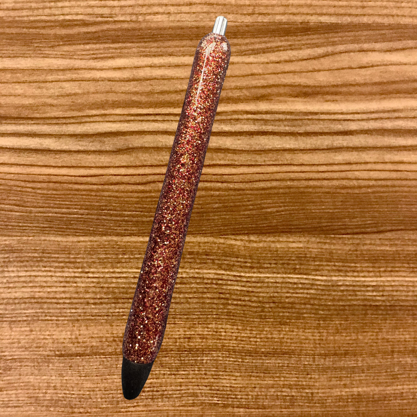 Red and Gold Glittered Pen