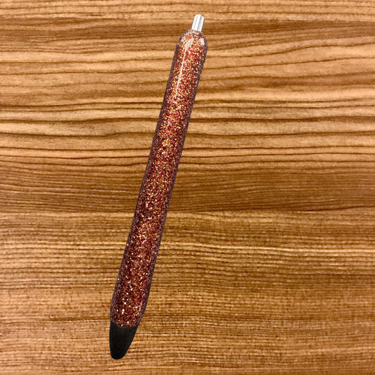Red and Gold Glittered Pen
