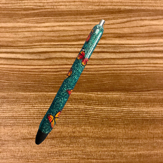 Butterflies on Teal