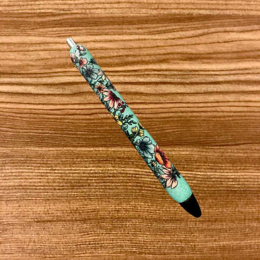 Flowers on Tiffany Blue