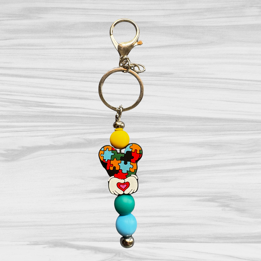 Autism Mouse Keychain