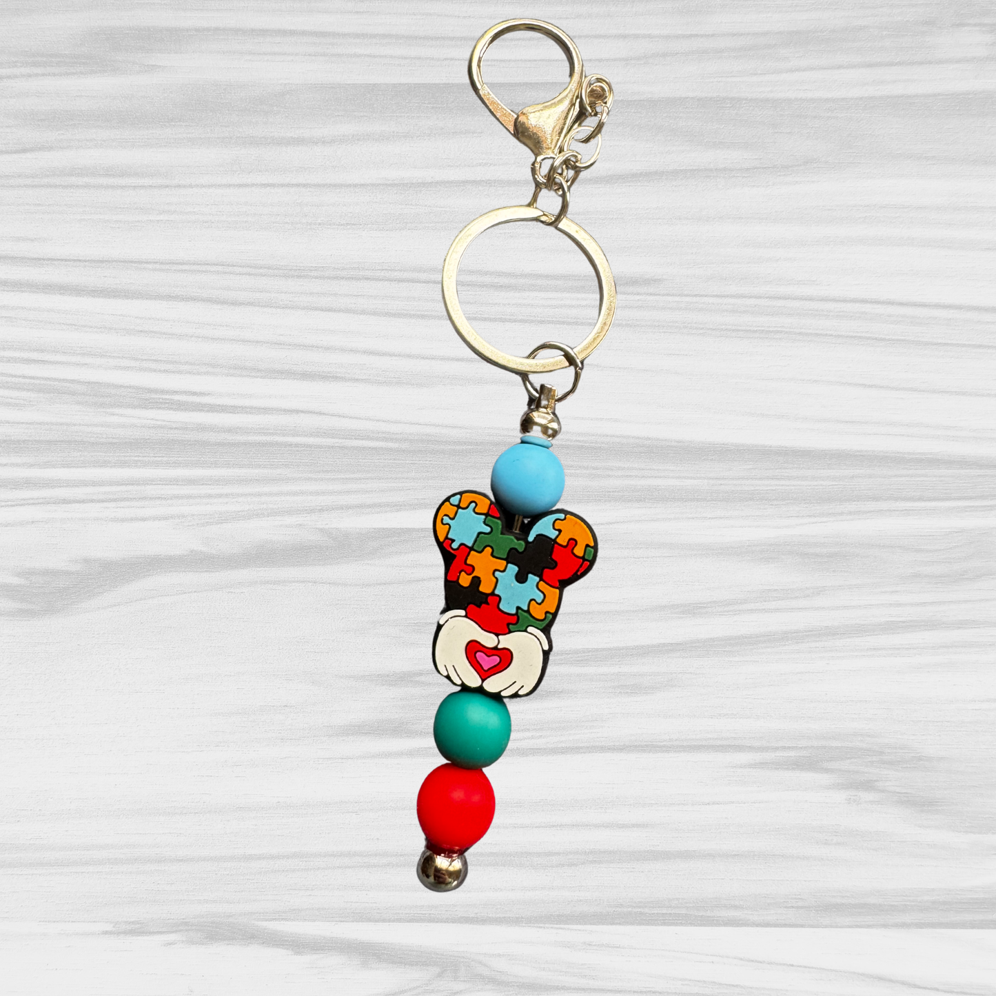 Autism Mouse Keychain