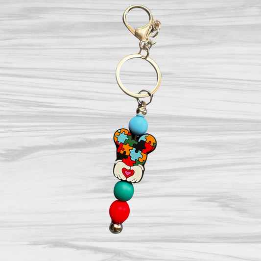 Autism Mouse Keychain