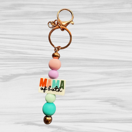 Mom of both Keychain