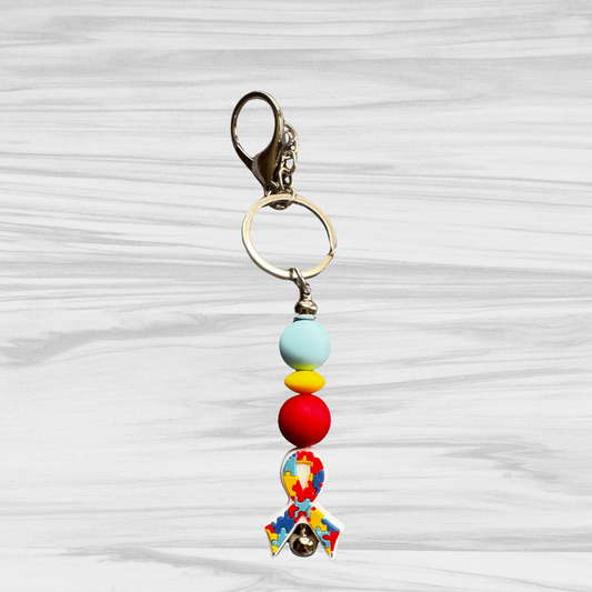 Autism Ribbon Keychain