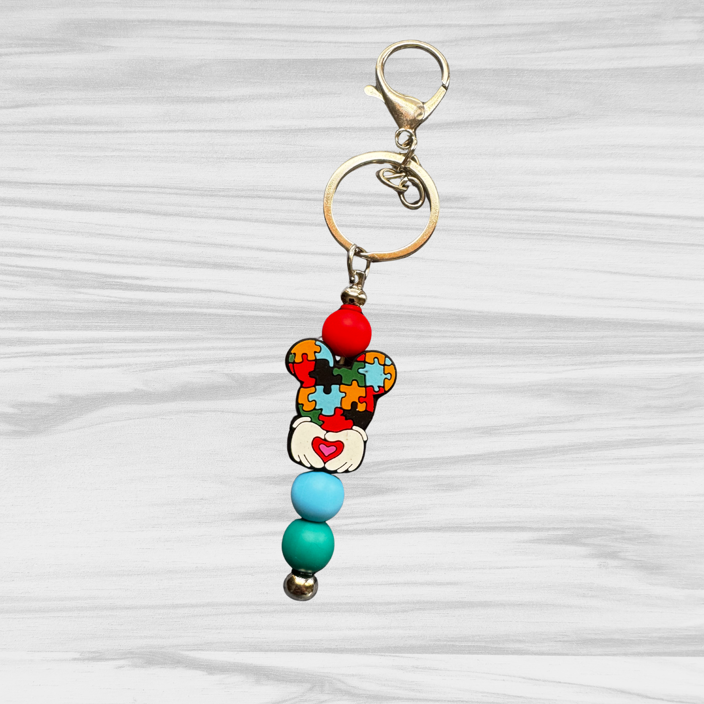 Autism Mouse Keychain