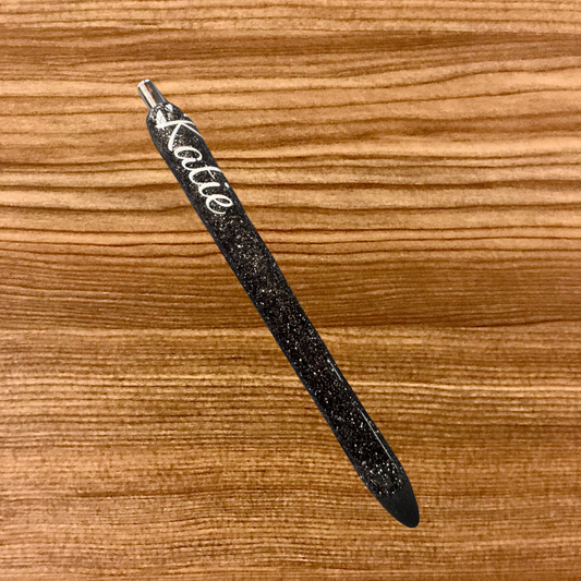 Black Glittered Pen (Katie)