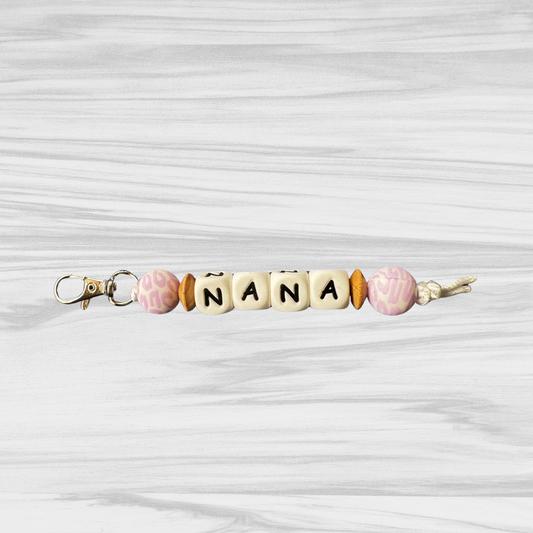 Nana Purple Leopard Keychain