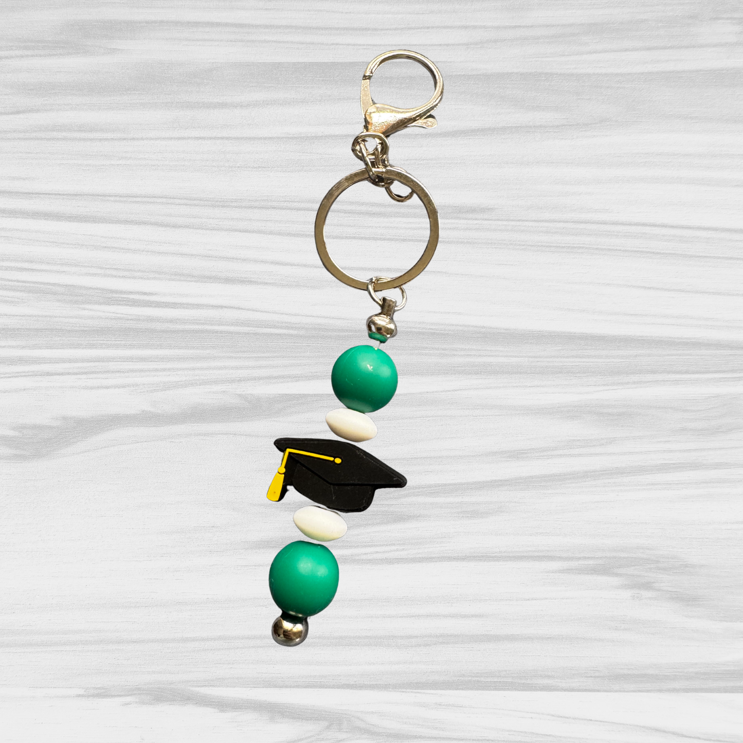 Green Graduation Keychain