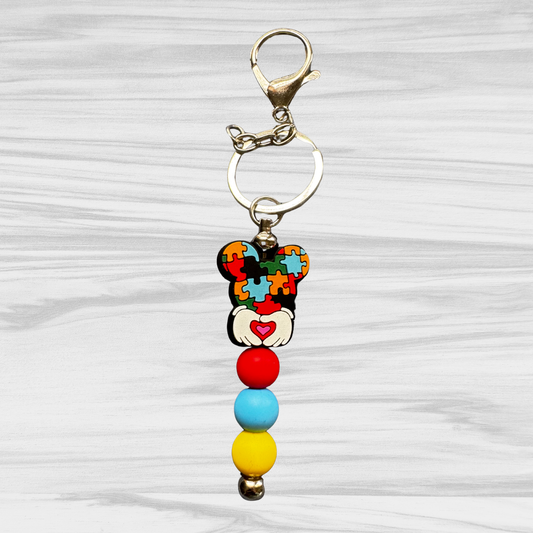 Autism Mouse Keychain