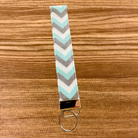 Blue and Gray Chevron
