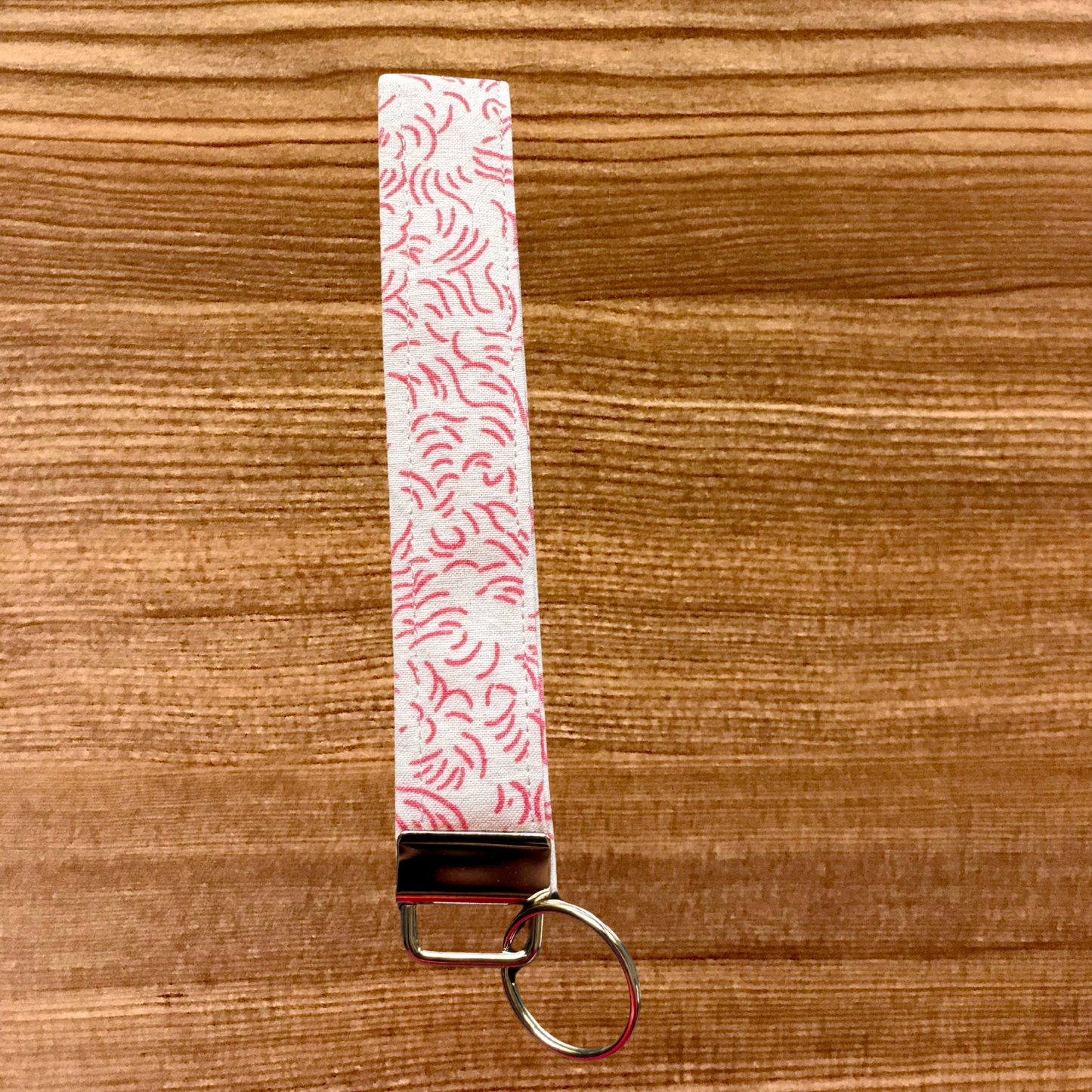 White With Pink lines