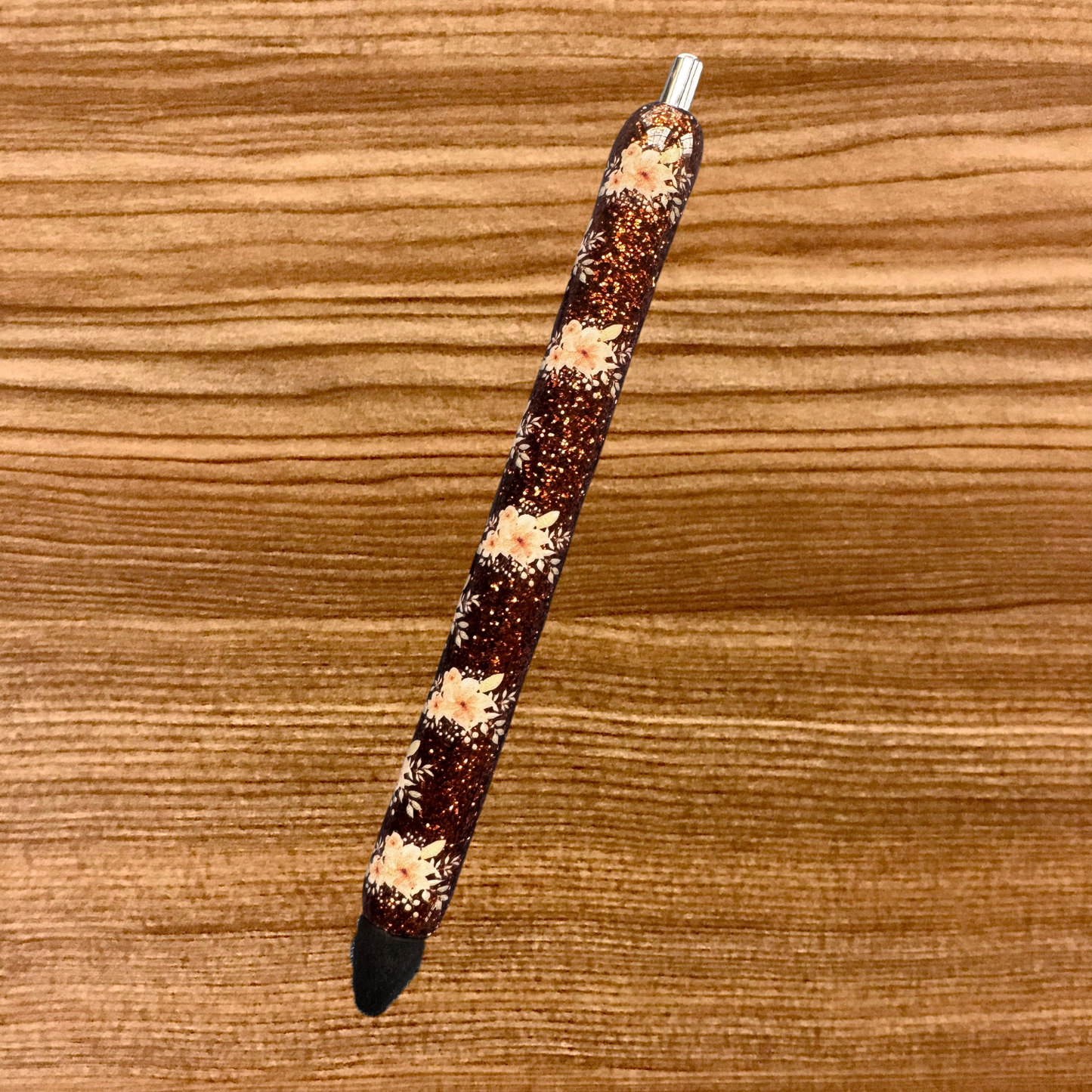 Vintage flowers on Brown