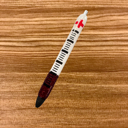Syringe Glittered Pen